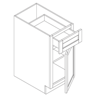 Craftsman Vita Maple Base 1 Door 1 Drawer