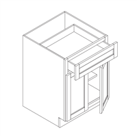 Craftsman Vita Maple Base 2 Door 1 Drawer