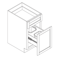 Craftsman Vita Maple Base Trash Pullout