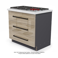 Cooktop 3 Equal Drawer