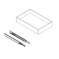 Vista Frameless White Wood Roll Out Tray