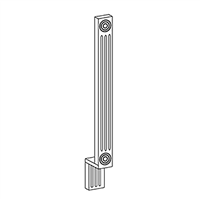 Kingston White Shaker Base Fluted Filler