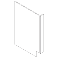 Kingston White Shaker Dishwasher Panel