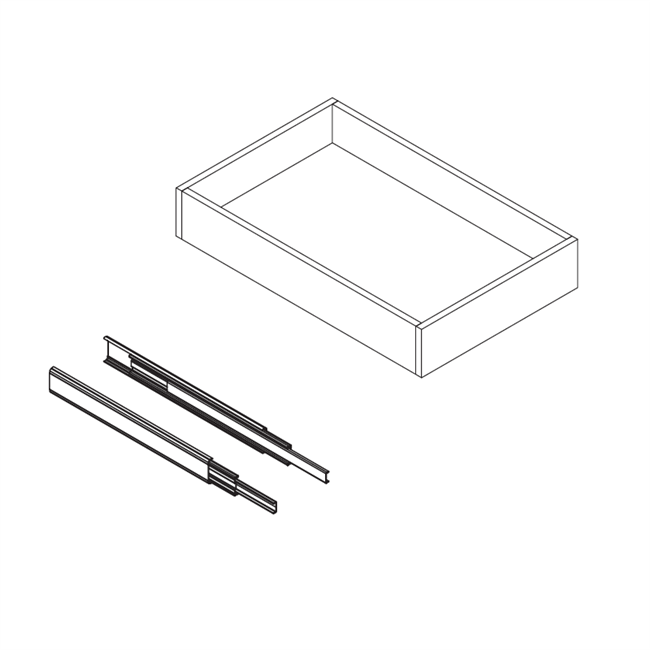 Kingston White Shaker Roll Out Tray