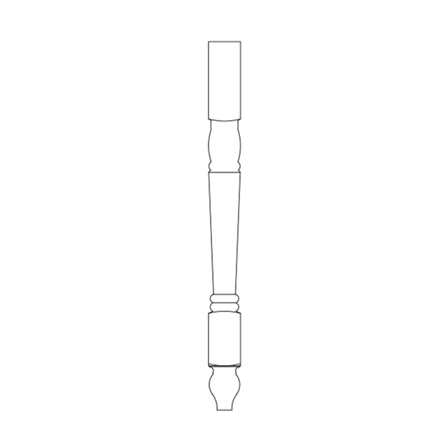 Craftsman Vita Maple Traditional Island Post