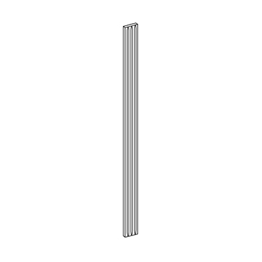 Kingston Gray Shaker Tall Fluted Filler