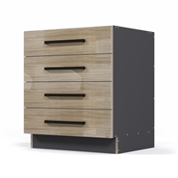 Vanity 4 Equal Drawer