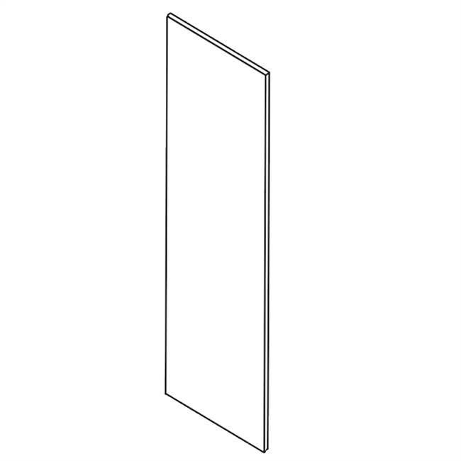 Gloss White Wall End Panel