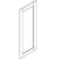 Vista Frameless White Wall Fake Door